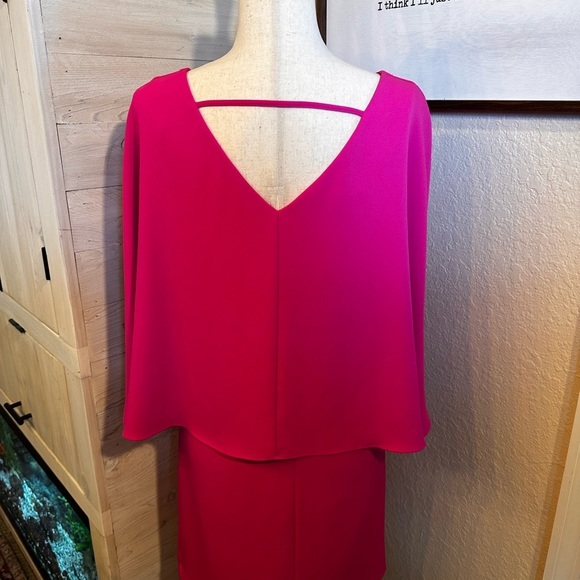 Giani Bini Barbie pink oversized XS mini lined dress‎ flowy sleeves - Picture 4 of 10